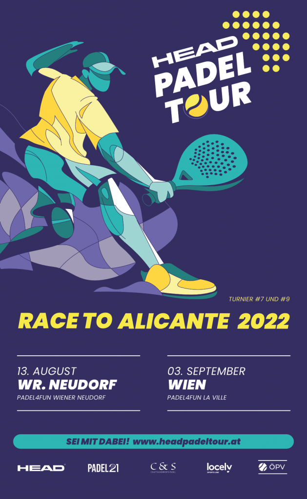 Padel4Fun Head Padel Tour 2022 in Wiener Neudorf und im La Ville in Wien